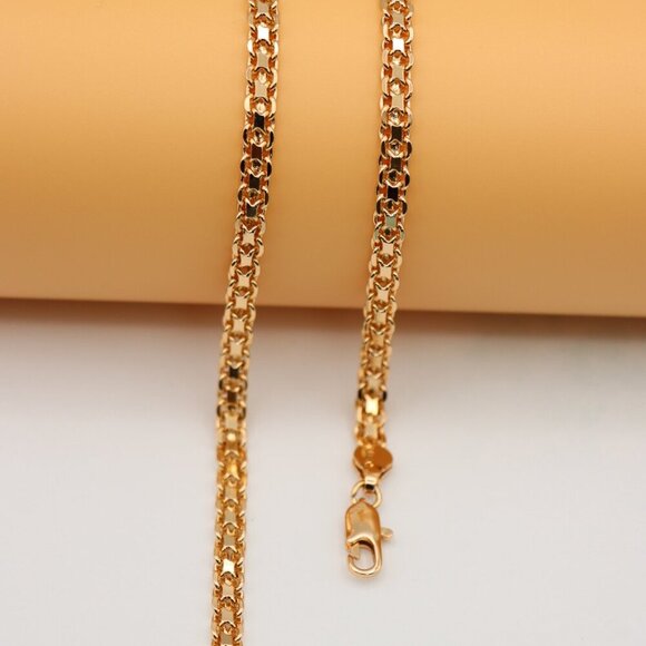 "Chunky Rose Gold Chain Necklace Bold & Stylish Look, XPNL0126 - Picture 7 of 12